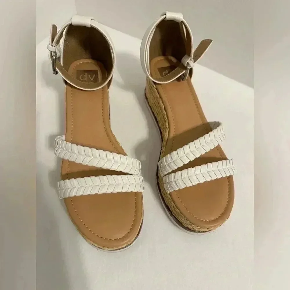 Dolce Vita Women’s Bannon Sandal | Wedge | Size 8.5 M | White